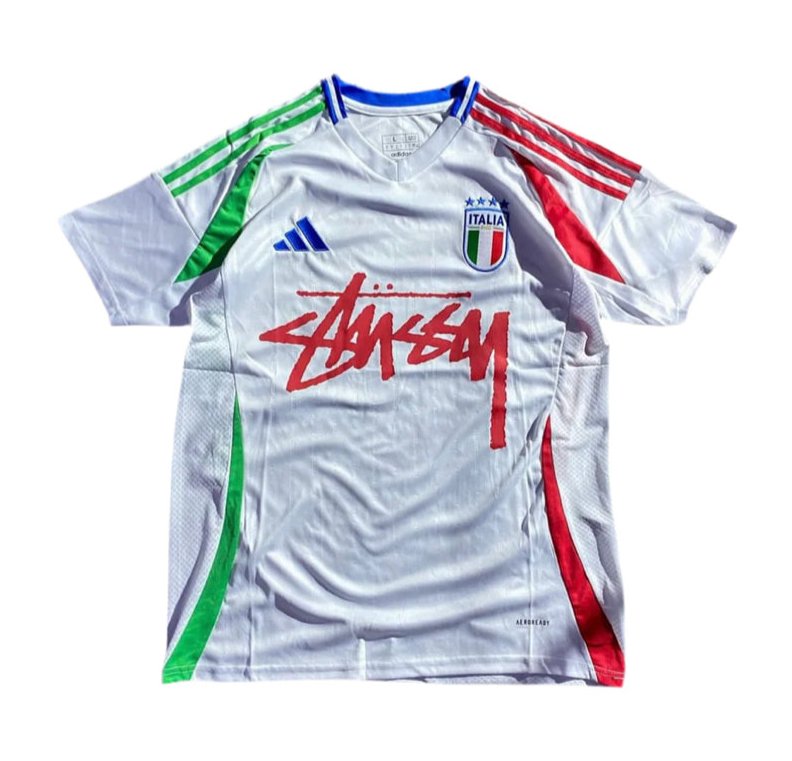 STUSSY x 'ITALY' JERSEY - WHITE – KitGlory