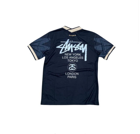 STÜSSY x ‘BRASIL’ JERSEY - BLACK WORLD CUP