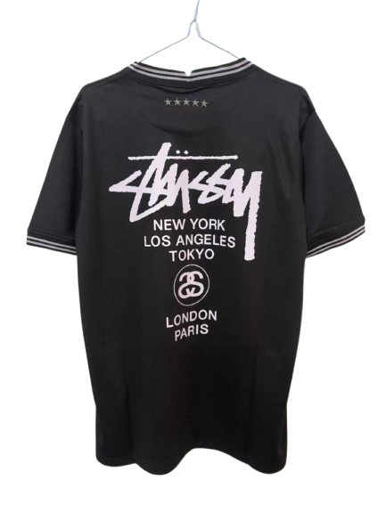 STUSSY x ‘BRASIL’ JERSEY - BLACK