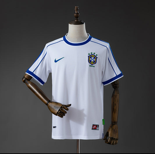 BRAZIL 1998 AWAY RETRO JERSEY