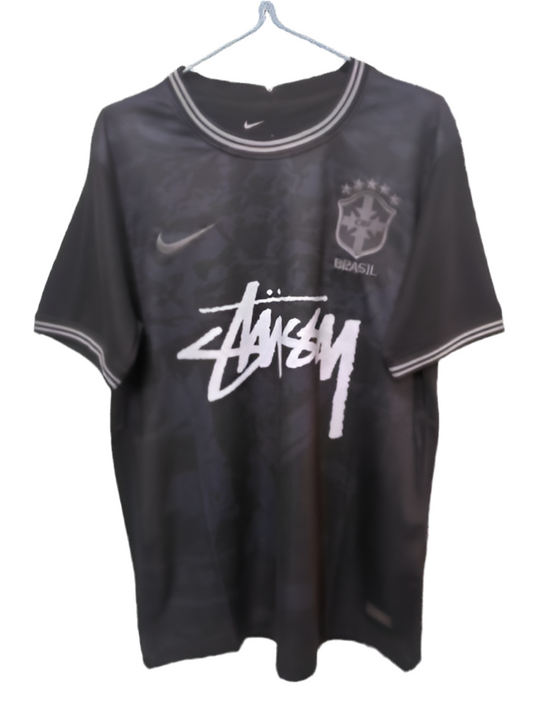 STUSSY x ‘BRASIL’ JERSEY - BLACK