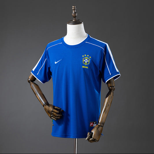 BRAZIL 1998 RETRO JERSEY AWAY