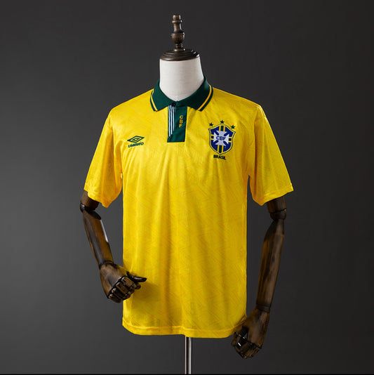 BRAZIL 1991/92 HOME RETRO JERSEY